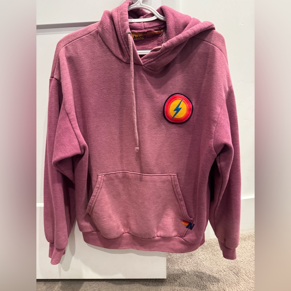 Aviator Nation Hoodie with Lightning Bolt Patch
